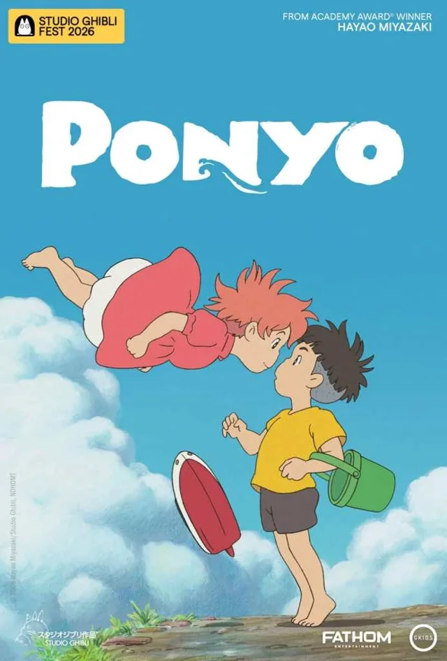 Affiche officielle de Ponyo sur la falaise