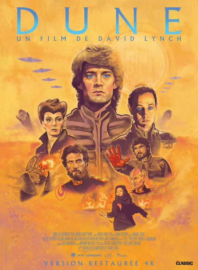 Affiche officielle de Dune de David Lynch, film de 1984